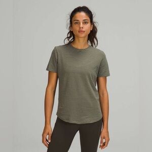 Lululemon Love Crew Short Sleeve T-shirt in Olive Green, US Women’s Size 4